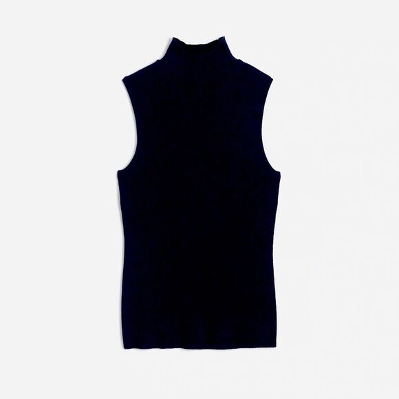 Madewell | Black Merino Wool-Silk Sweater Tank Size L - Picture 1 of 6
